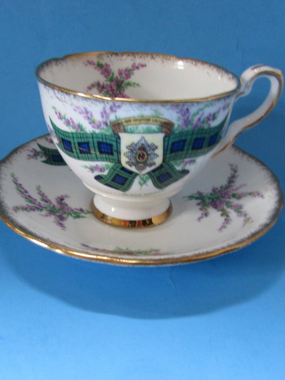 Royal Stafford Cup Saucer Tartan Series Black Watch Bone China